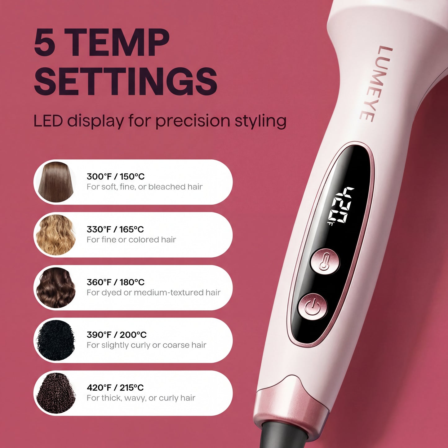 Lumeye Pro Multi-Style 3-in-1 Thermal Brush